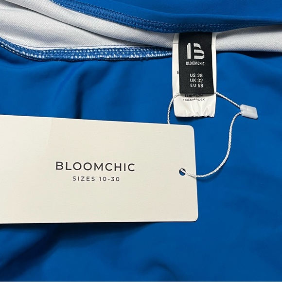 BloomChic Blue Ruffle Tankini Top - Picture 8 of 12